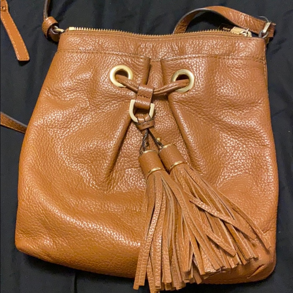 Brown Leather Michael Kors Crossbody